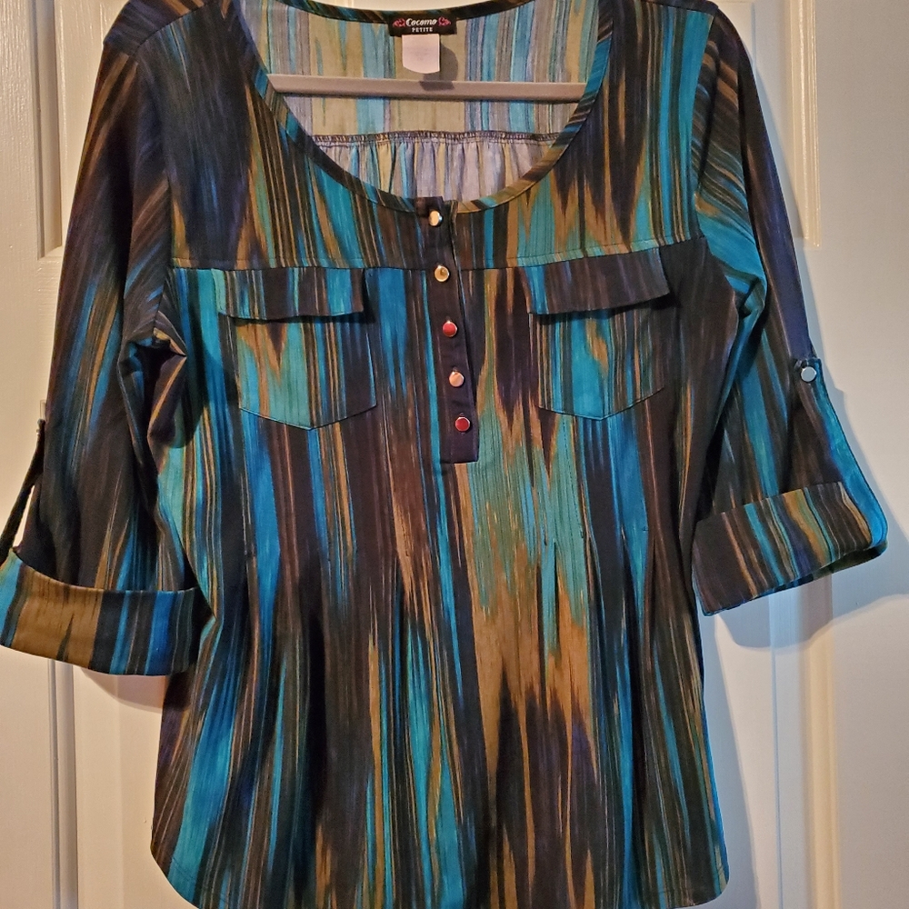 Cocomo, Large, Blue/green multi-color